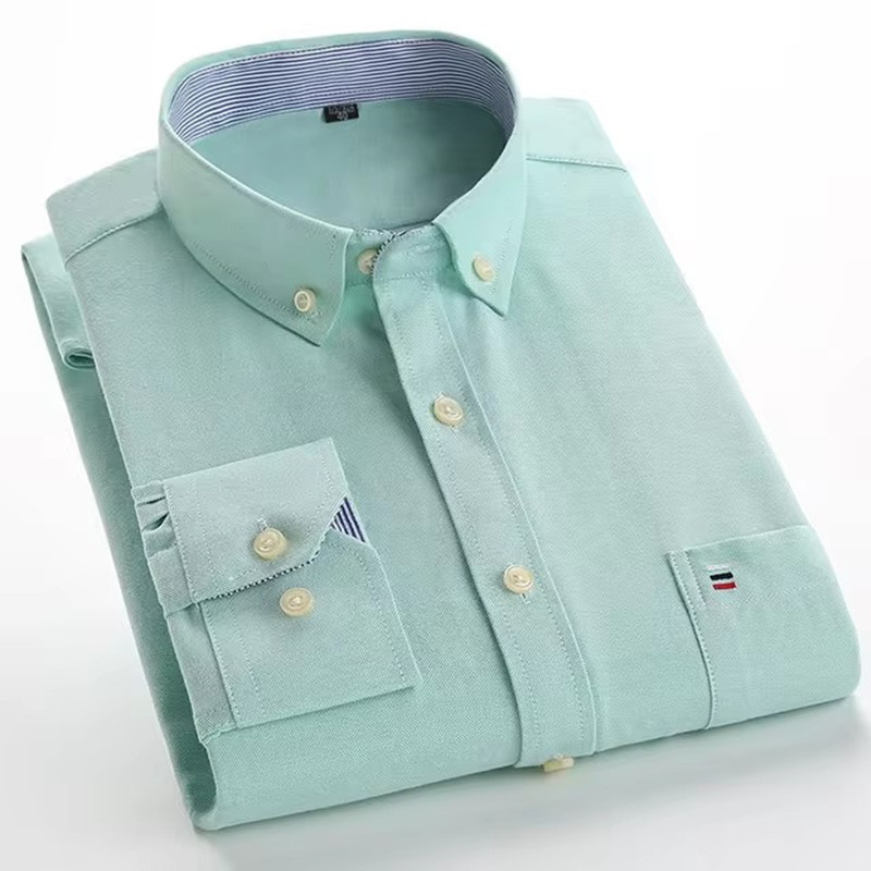 5XL-6XL-7XL Men's Long Sleeve  - đánh giá và giá Oxford Cotton Casual Shirt Business