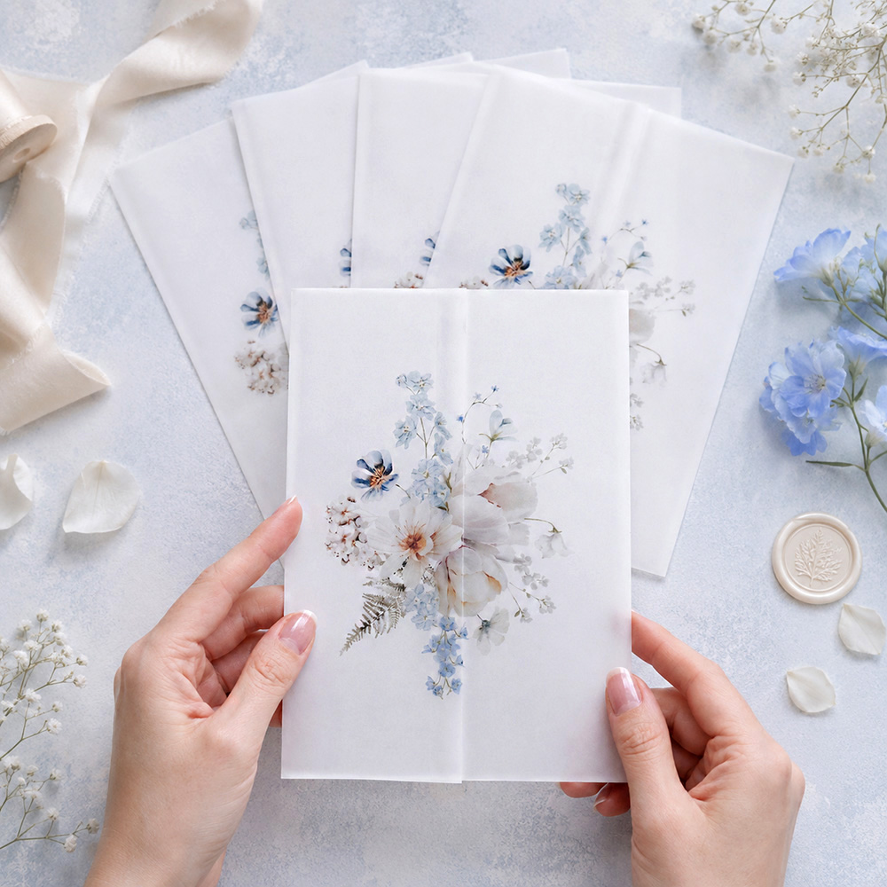 20/50pcs Vellum Wraps for Wedd - đánh giá và giá Jackets