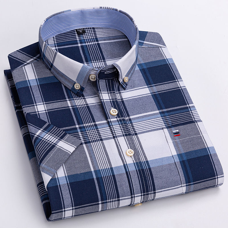 Chất Lượng Áo Sơ Mi Nam Ngắn T - đánh giá và giá Oxford Cotton Casual Shirt Business