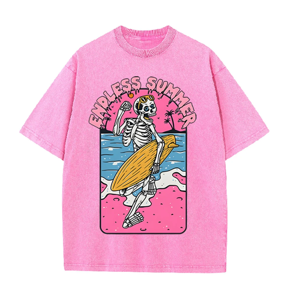 2026 Vintage Skeleton Surfer E - đánh giá và giá Acid Wash Vintage Graphic T Shirt