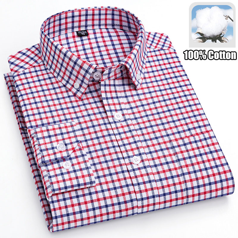 100% Cotton Breathable Men Oxf - đánh giá và giá Oxford Cotton Casual Shirt Business