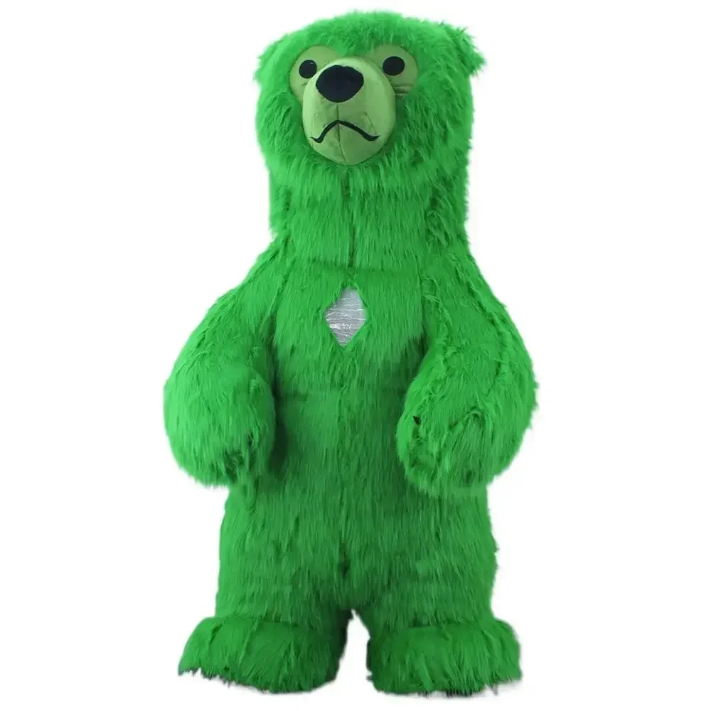 Furry Green Bear Inflatable Ma - đánh giá và giá Suits