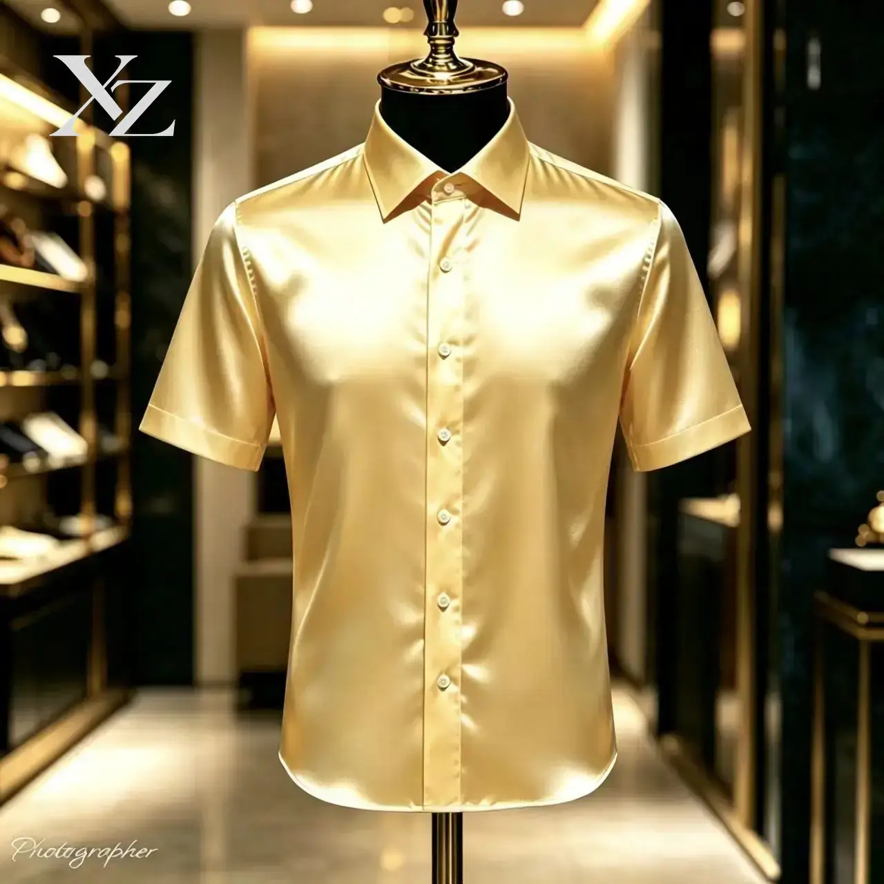 Premium Men's Solid Color Sati - đánh giá và giá Mens Satin Silk Dress Shirt
