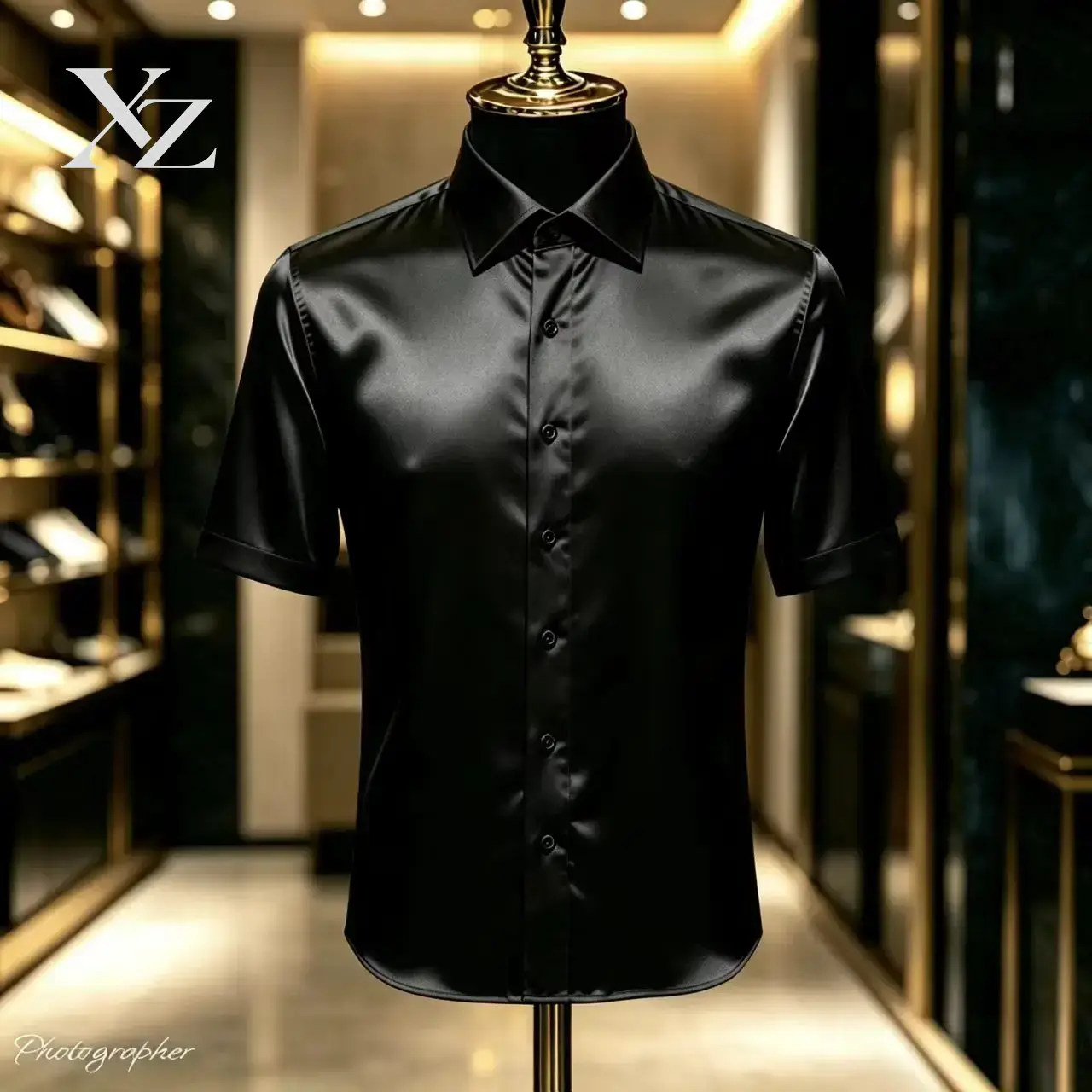 Premium Men's Solid Color Sati - đánh giá và giá Mens Satin Silk Dress Shirt